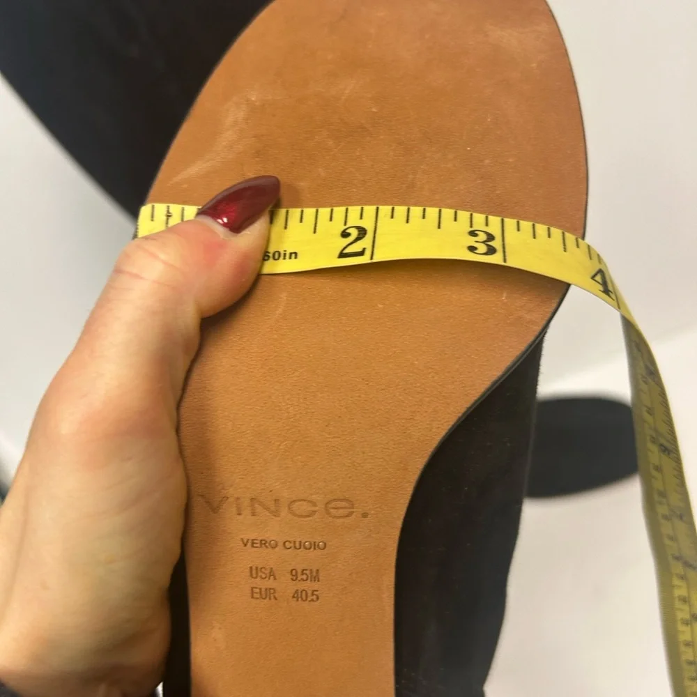 NEW Vince Boots Knee High Black Suede Women US 9.5 EU 40.5 Tall Maggie Classic - Picture 11 of 13